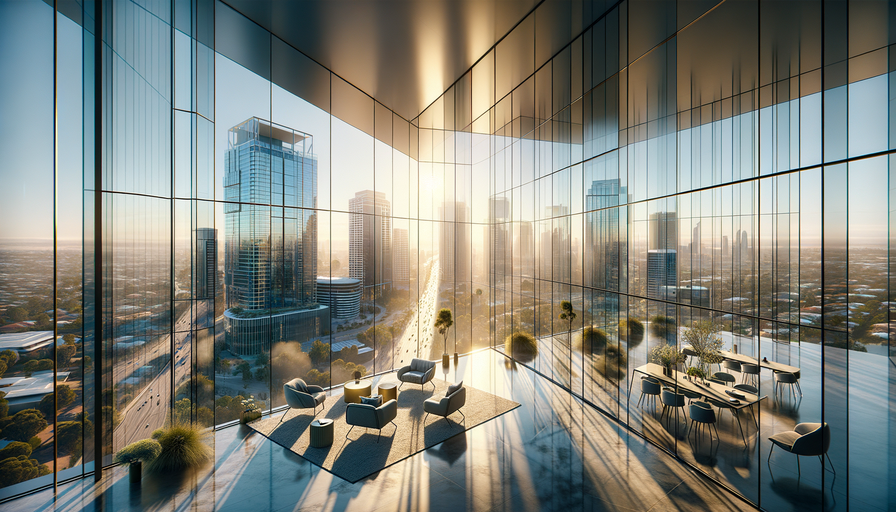 Photo of Glass Curtain Wall Installation in Joondalup